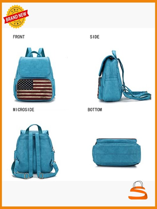 Vegan Leather Backpack Purse for Women Travel Daypack Fashion Top-Handle main image 5
